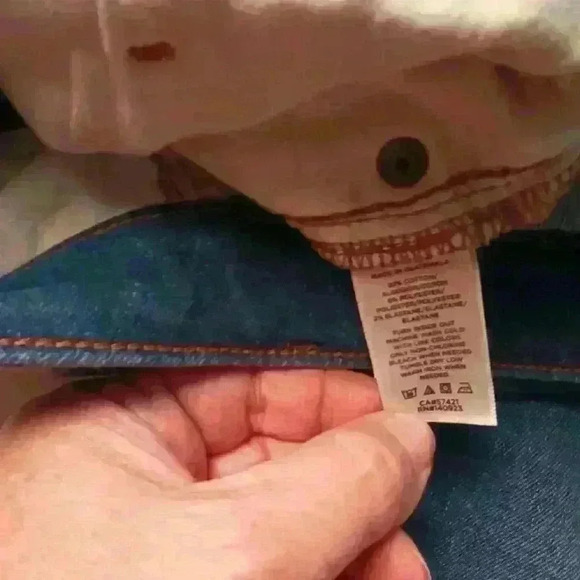 Loft Brand Denim Jeans Size 26/2P Chewed Hem Curvy Skinny Mid Rise Medium Wash - Picture 5 of 11